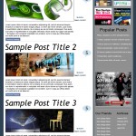 A Simple But Effective Free WordPress Theme PSD