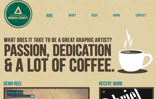 12 big typography websites
