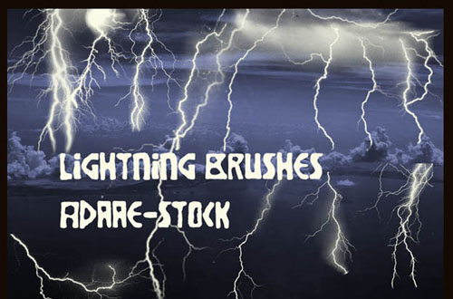 photoshop lightning brushes