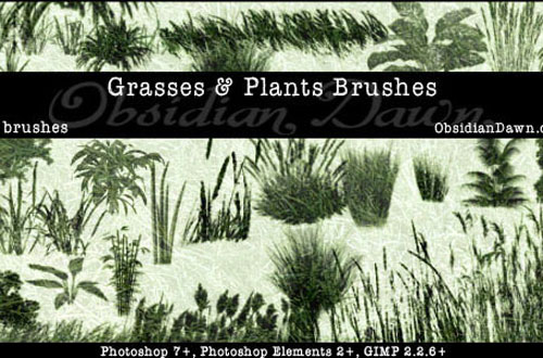 photoshop grass brush