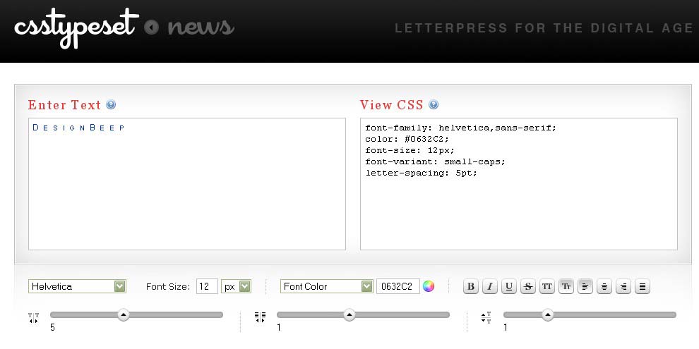 Курсив в CSS. Text Tool. CSS viewer. Generator Low. Txt tool