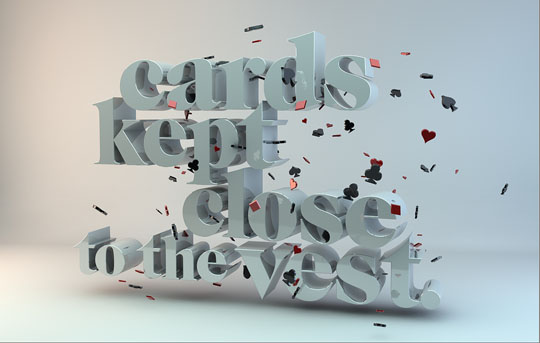 3D typography art