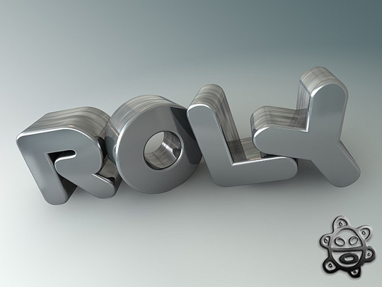 3D typography art