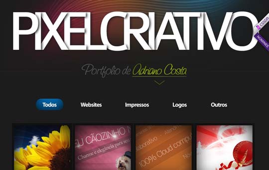 big typography websites