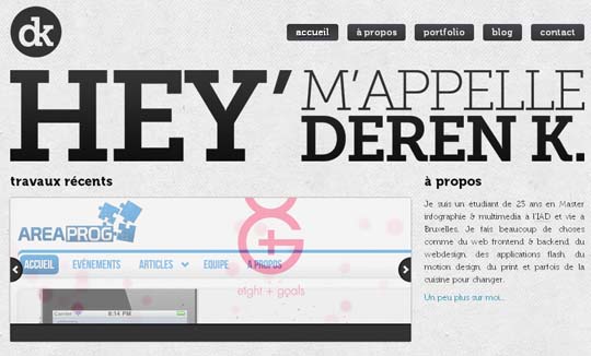 big typography websites