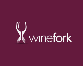 spoon fork knife based logo