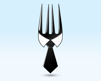 spoon fork knife based logo