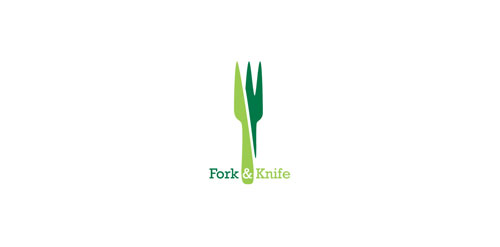 spoon fork knife based logo