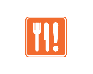 spoon fork knife based logo