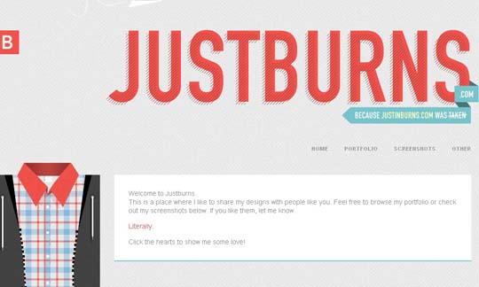 big typography websites