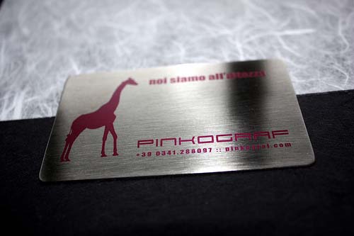 metal business card
