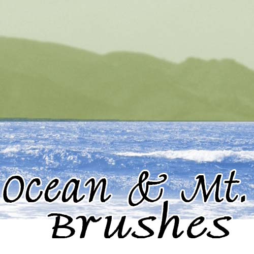 free photoshop mountain brushes