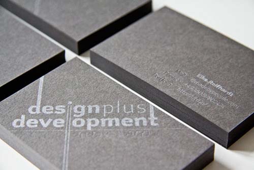 typography business cards