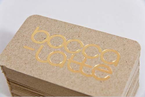 typography business cards