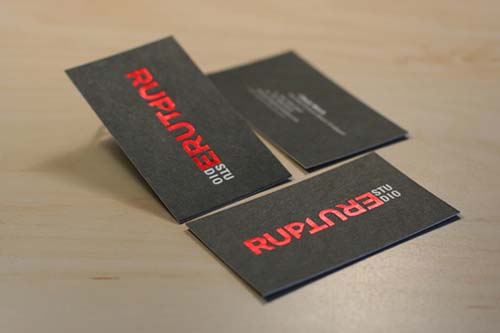 typography business cards