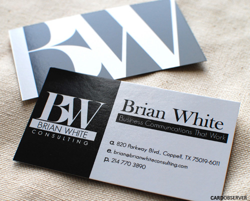 typography business cards