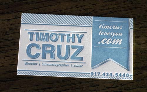 typography business cards