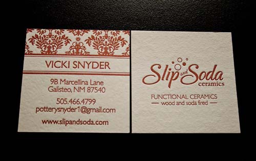 typography business cards