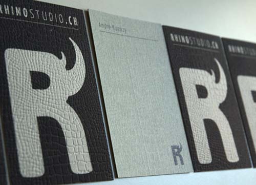 typography business cards