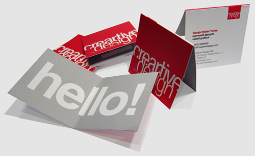 typography business cards