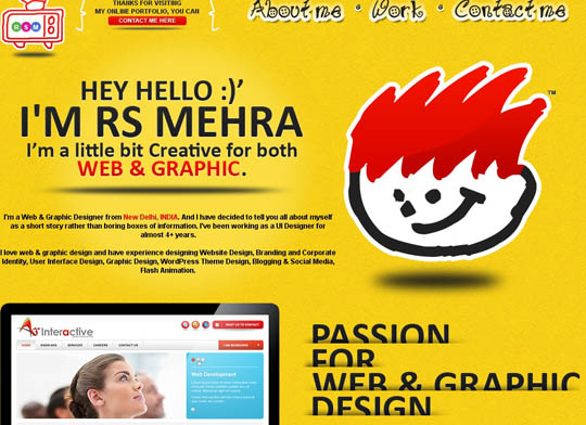 inspirational yellow websites