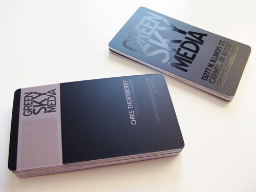 typography business cards