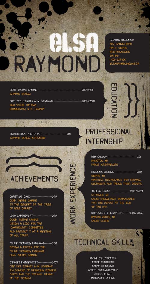creative resume design