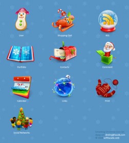 28 Beautiful and Free Christmas Icon Sets for Designers | Designbeep