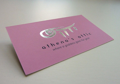 foil business card