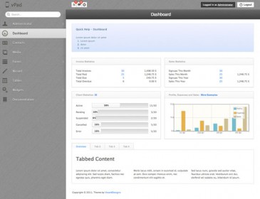 Free and Premium Customizable CSS/HTML Admin Templates - Designbeep