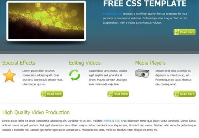 25 Free Minimal and Clean Style XHTML/CSS Website Templates - Designbeep