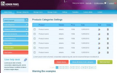 Free and Premium Customizable CSS/HTML Admin Templates - Designbeep
