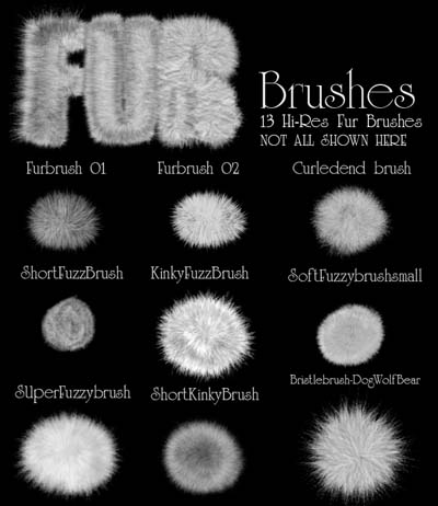 photoshop fur brush download