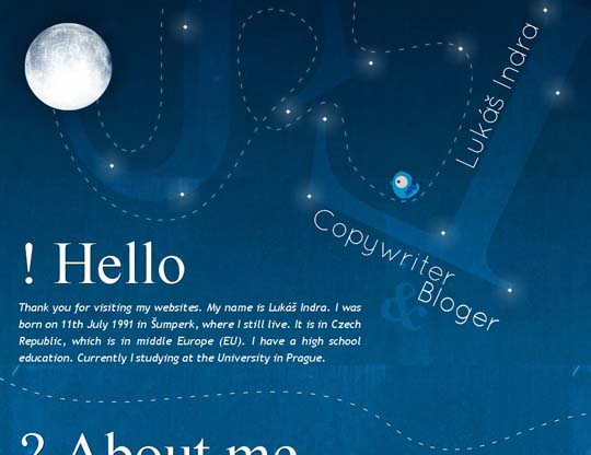 blue colored websites for inspiration