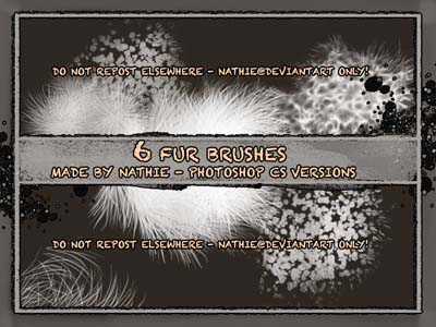 photoshop fur brushes