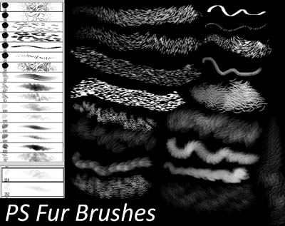 photoshop fur brushes