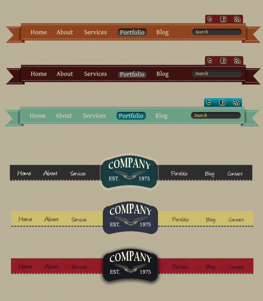 navigation bar illustrator download