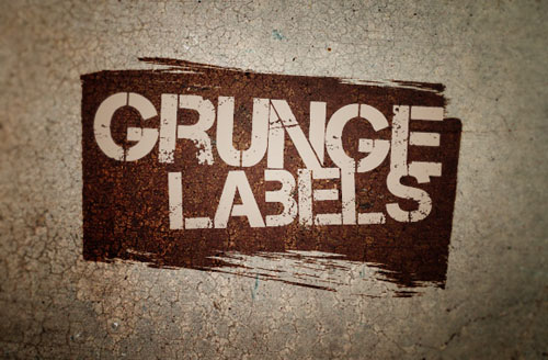 ree Vector Grunge Labels