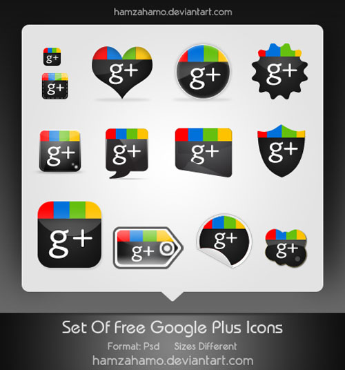 free google plus icons