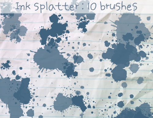 photoshop splatter brushes