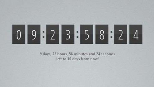 17 Essential Countdown Timer Scripts You May Need One Day | Designbeep