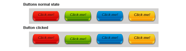 css3 push buttons