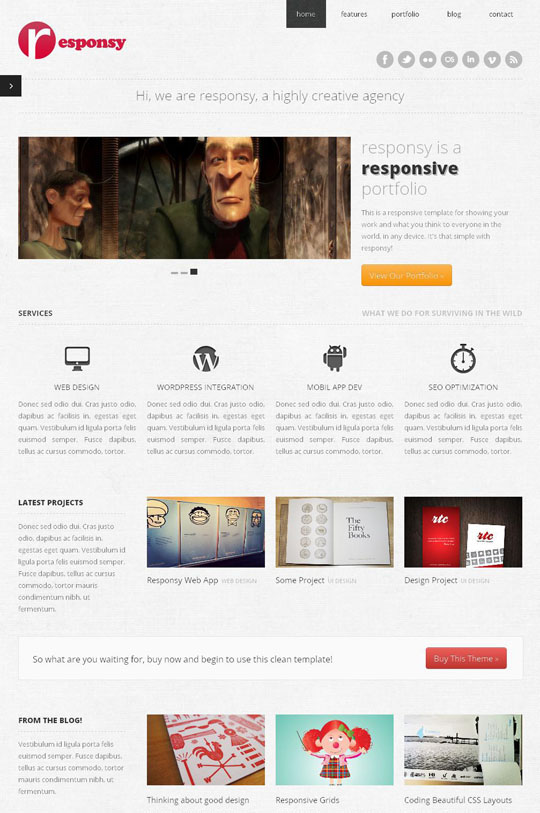 responsive html5 website templates