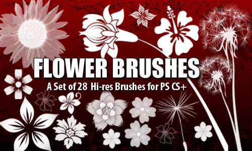 photoshop flower brushes