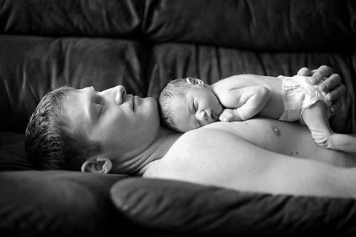 father and baby photos