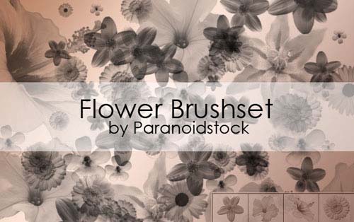 photoshop flower brushes
