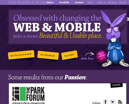 purple websites