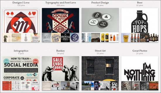Pinterest Boards for Typography Inspiration