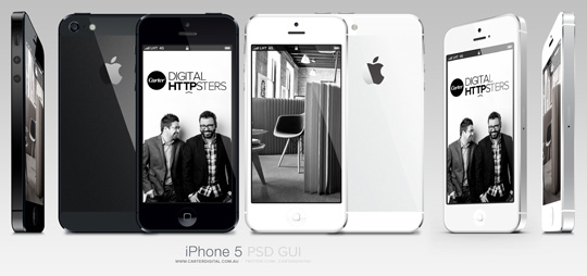 iphone 5 blanco psd