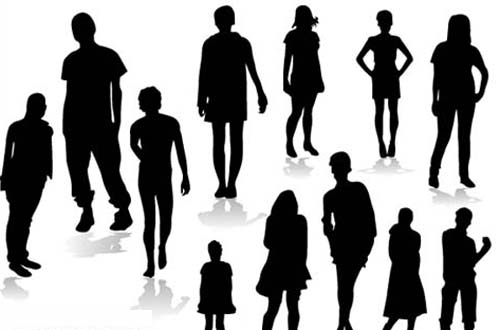vector people silhouettes